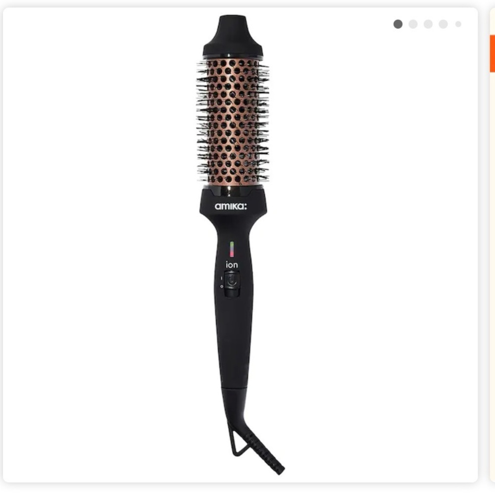 Amika Thermal Brush in Black and Pink